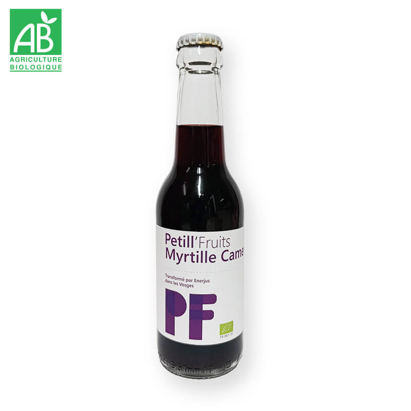 Jus pétillant Myrtille Camerise Bio