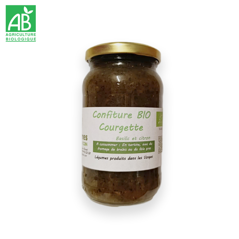 Confiture Bio Courgette-Citron-Basilic