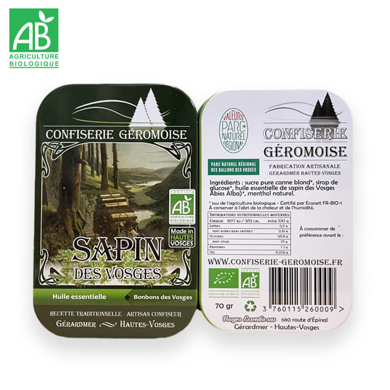 Bonbons durs Bio Sapin (HE)