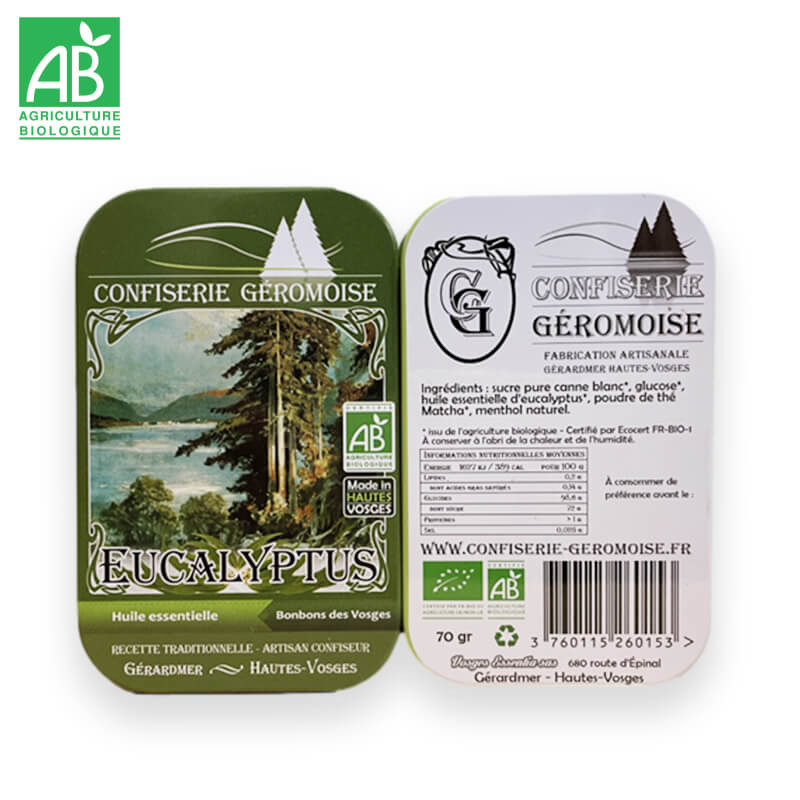 Bonbons durs Bio Eucalyptus (HE)