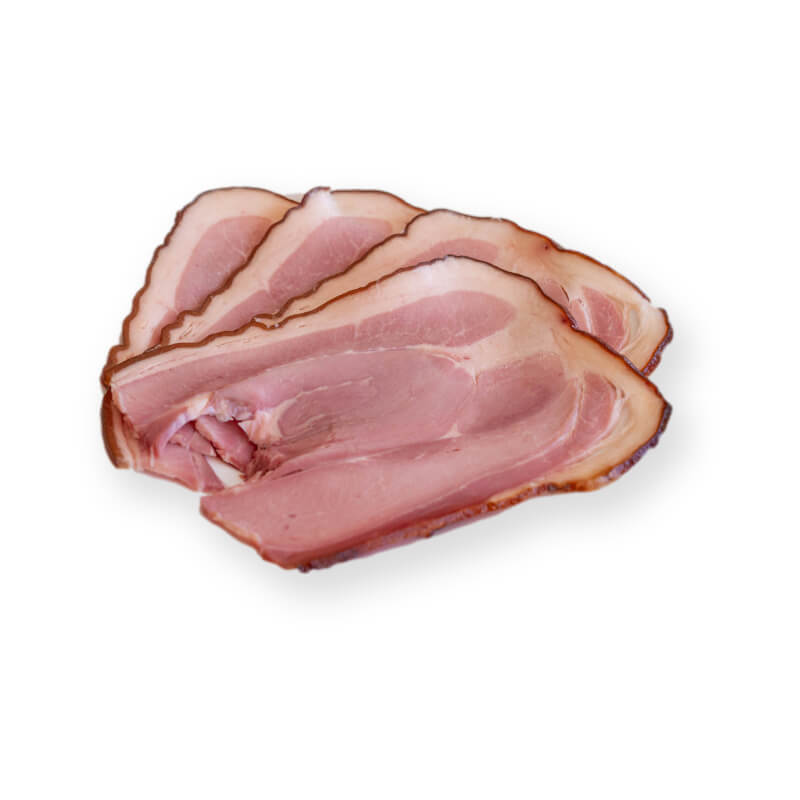 Jambon fumé à l'os en tranches