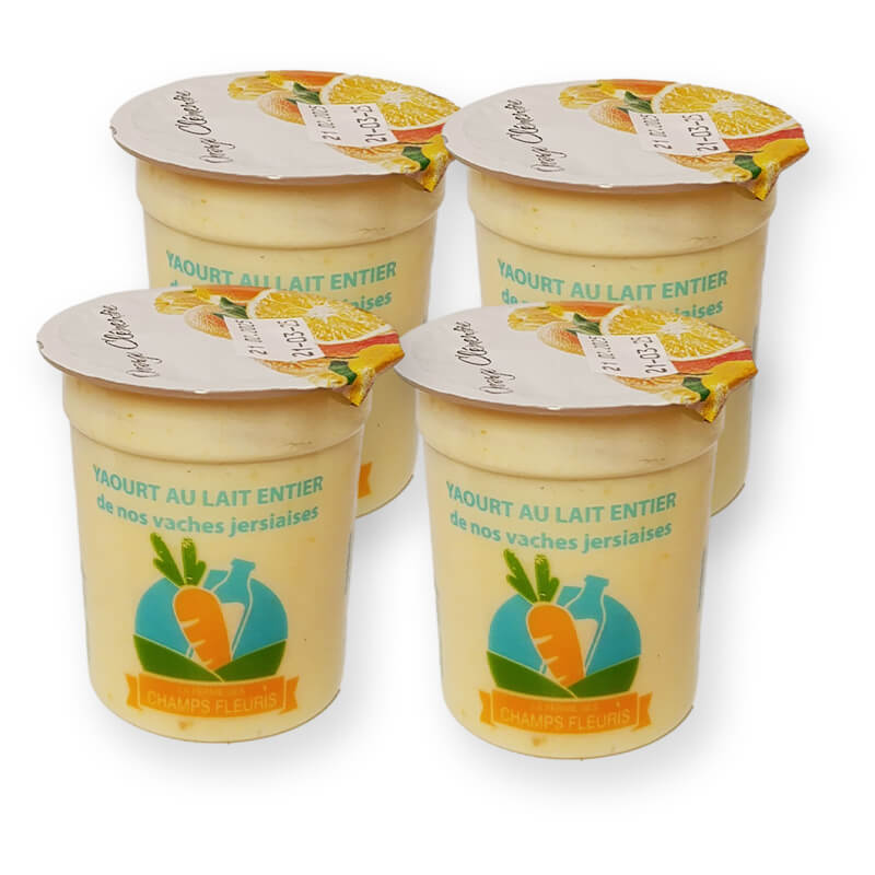 Yaourts brassés Orange/Clémentine x4