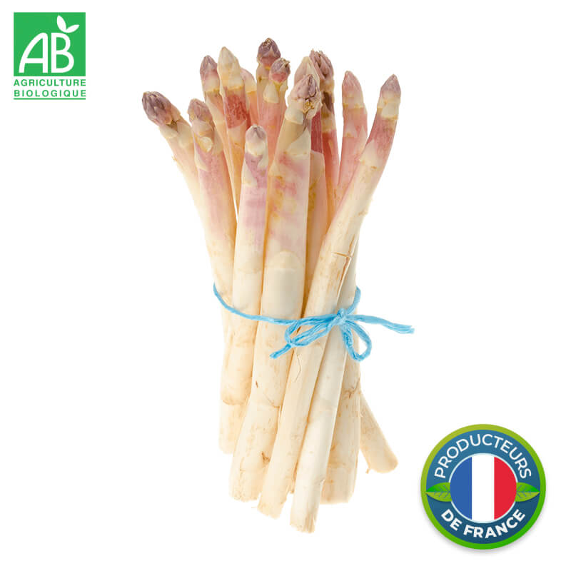 Asperges blanches violettes Bio d'Alsace