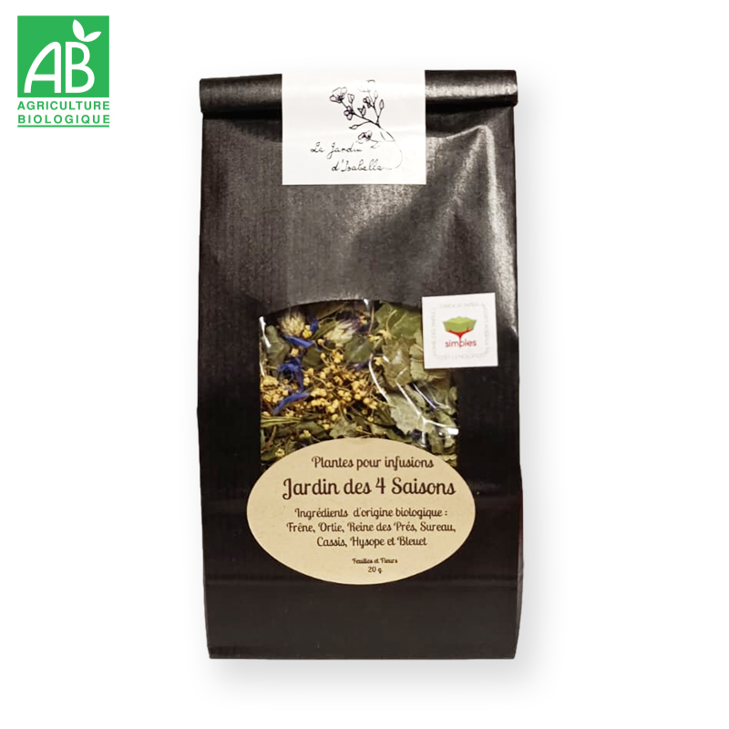 Infusion en mélange bio : Jardin des 4 saisons