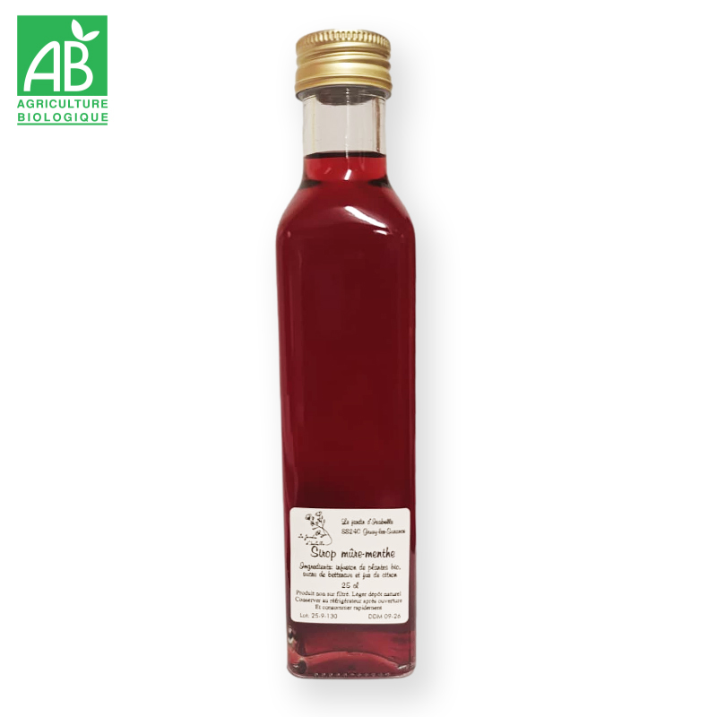Sirop Mûres/menthe bio