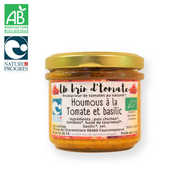 Houmous Bio tomate/basilic