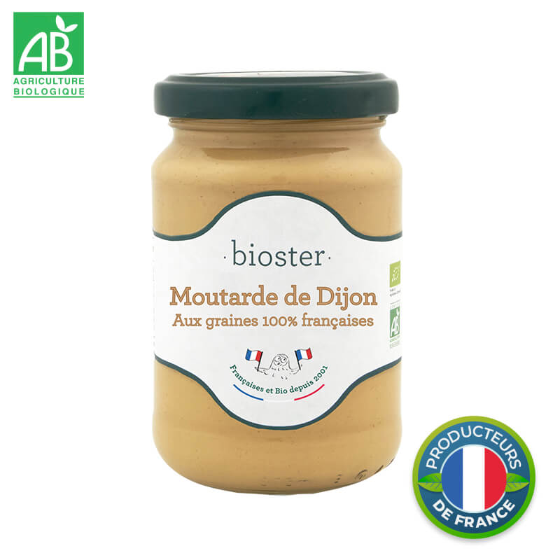 Moutarde de Dijon Bio aux graines 100% françaises
