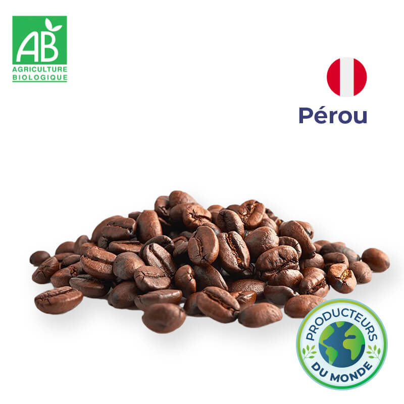 Café Arabica Bio du Pérou en grains