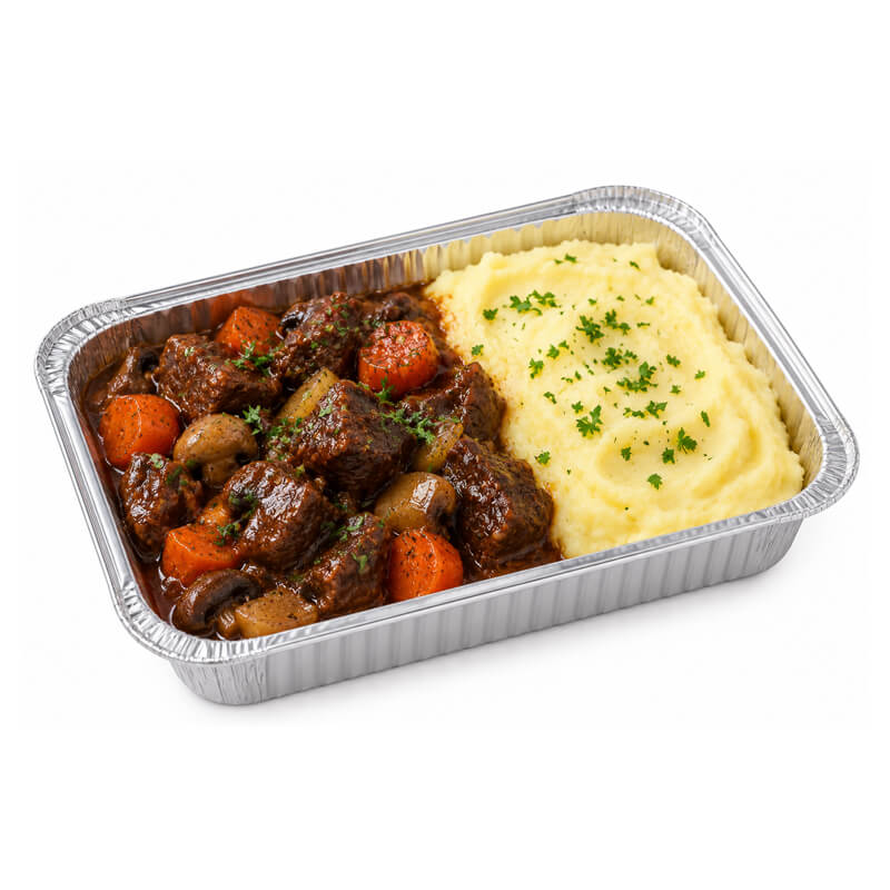 Daube de bœuf et purée de pommes de terre maison