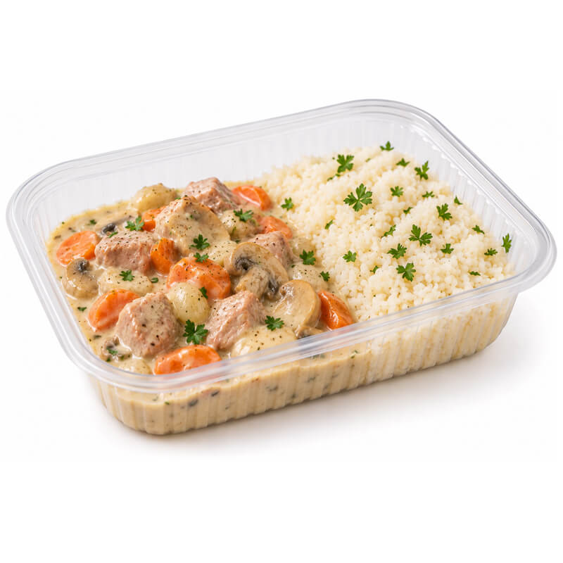 Blanquette de veau à l'ancienne & Riz