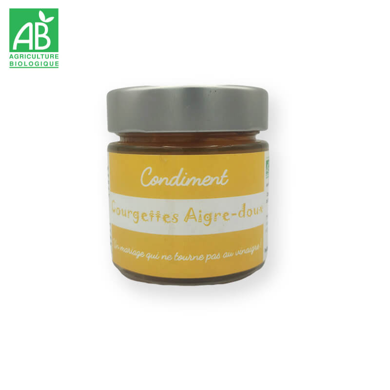 Pickles Courgettes aigre-doux bio
