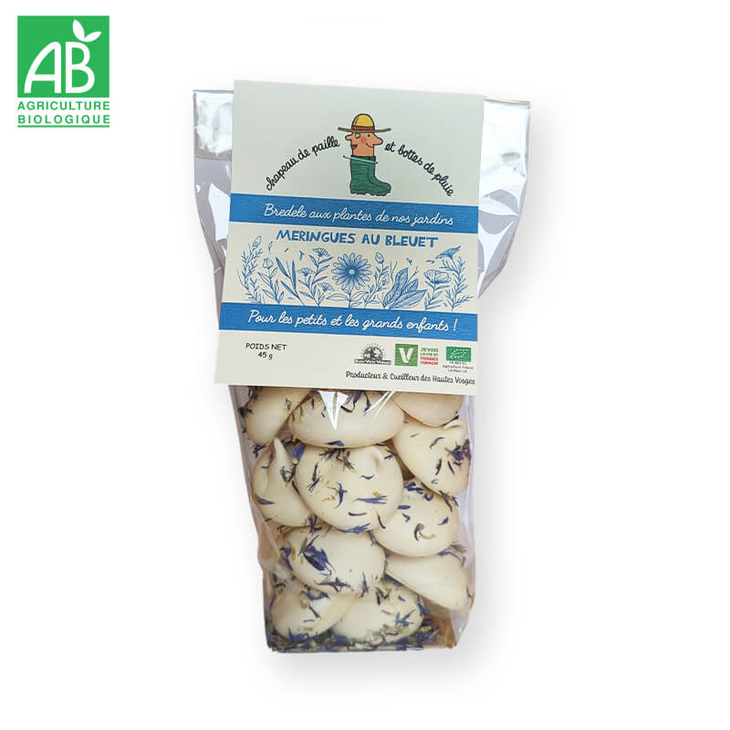 Meringues au bluet bio