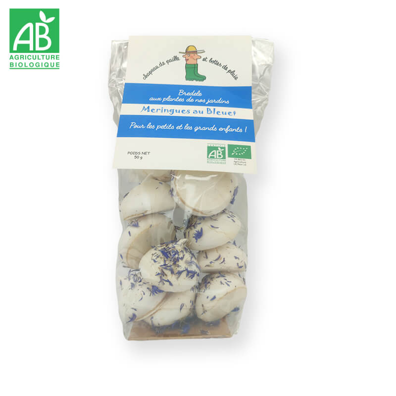 Meringues au bluet bio