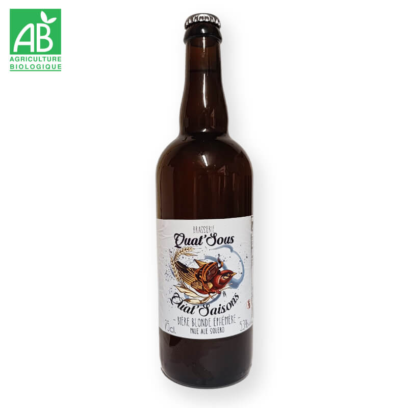 Bière Blonde Ephémère Quat'Saison bio