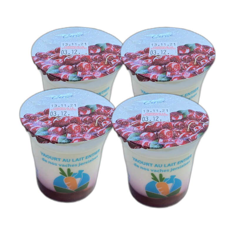 Yaourts au coulis Cerise x4