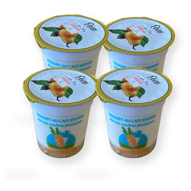 Yaourts au coulis Poire x4