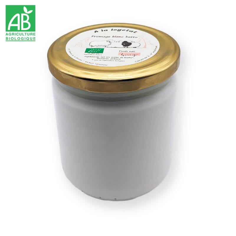 Fromage blanc battu nature de brebis Bio