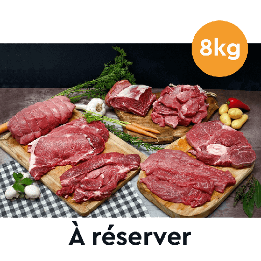 Colis de viande bovine 8kg