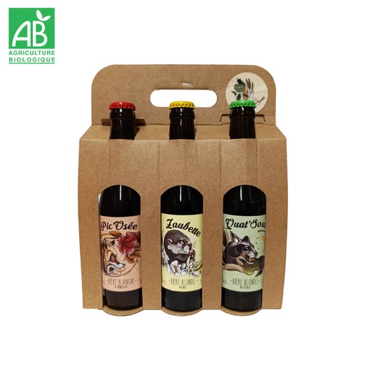 Coffret - 6 Bières BIO 33cl - Quat'Sous