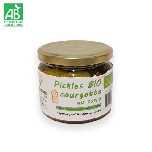 Pickles Courgettes au Curry BIO