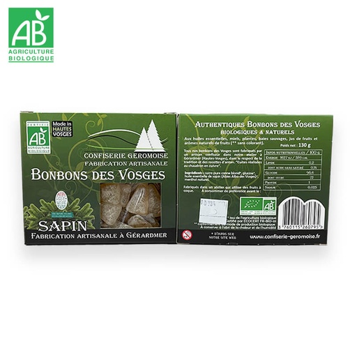 Bonbons durs Bio au Sapin (HE)