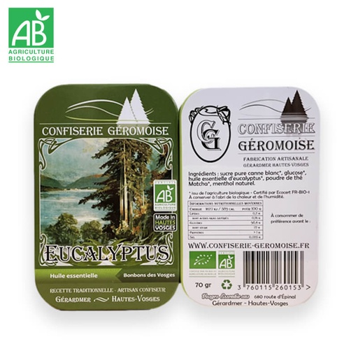 Bonbons durs Bio Eucalyptus (HE)