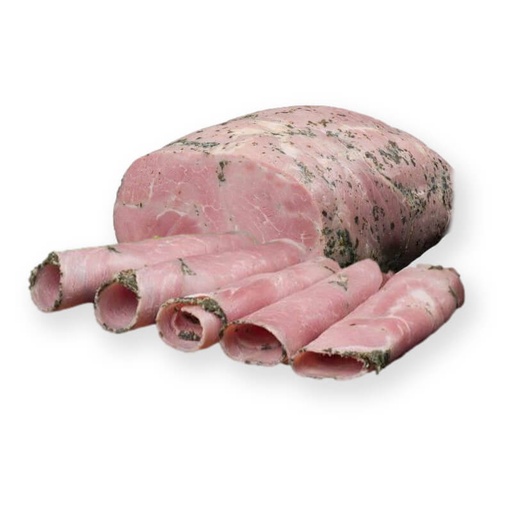 Jambon cuit au torchon à l'ail des ours en tranches