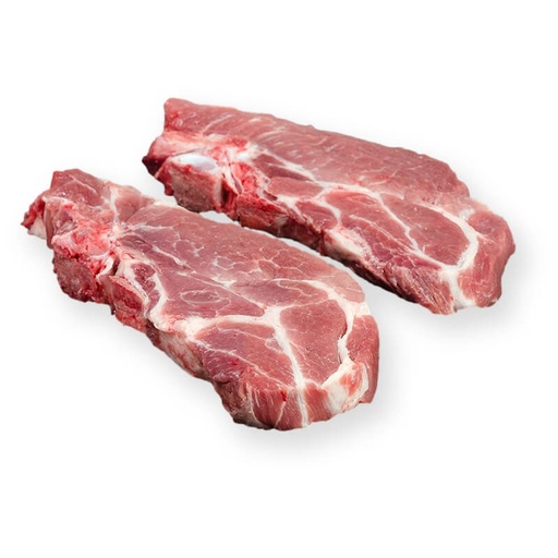 Côtes de porc échine sans os x2