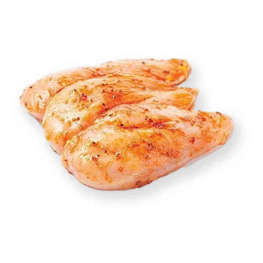 Filets de poulet marinés