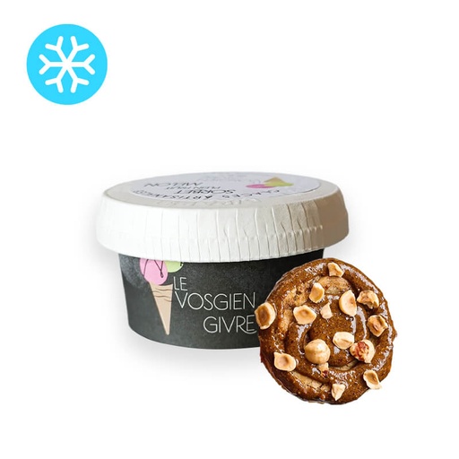 Crème glacé Noisette praliné maison - 90ml