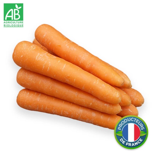 Carotte primeur lavée Bio