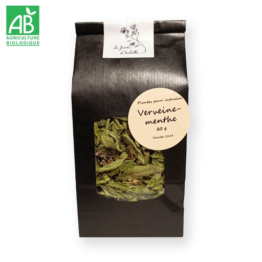 Infusion en mélange bio : Verveine menthe