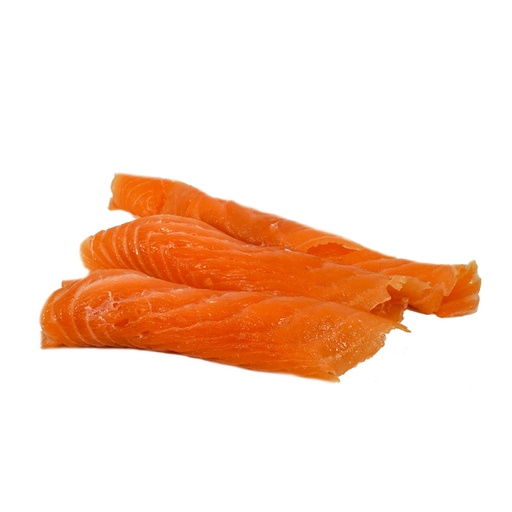 Saumon fumé maison en tranches