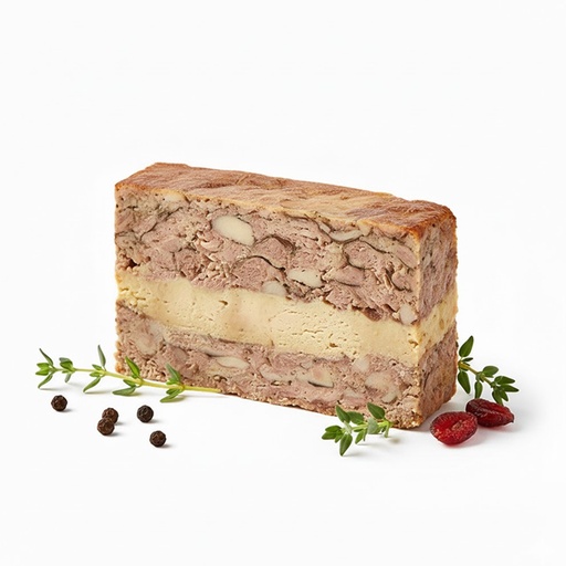Terrine de Pintade au Foie gras à la tranche