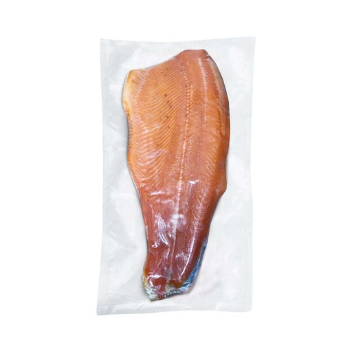 Filet de truite fumé sur peau