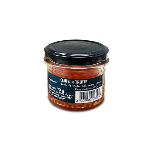 Oeufs roses de truite façon caviar 90g