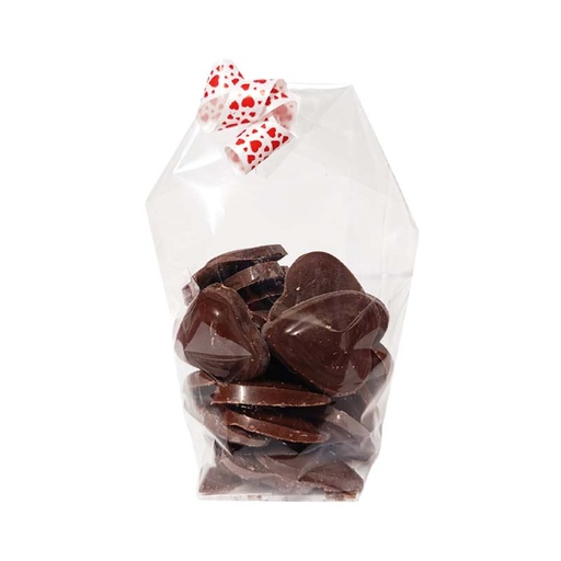 Sachet de cœurs chocolat au lait nature