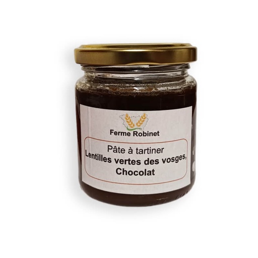 Pâte à tartiner Chocolat aux lentilles des Vosges 220g