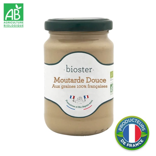Moutarde douce Bio aux graines 100 % françaises