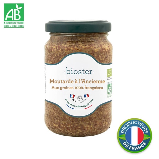 Moutarde à l'ancienne Bio aux graines 100 % françaises