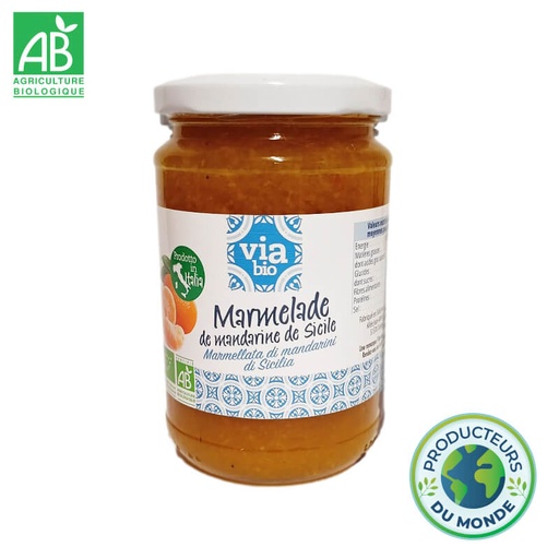 Marmelade Bio Mandarine de Sicile