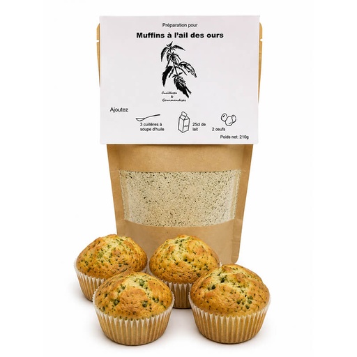 Préparation pour Muffins salés à l'ail des ours
