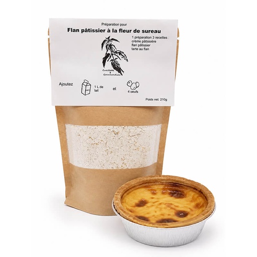 Préparation pour Flan pâtissier aux fleurs de Sureau