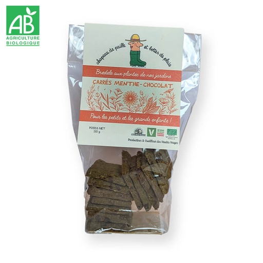 Biscuits Sablés Menthe/Chocolat Bio