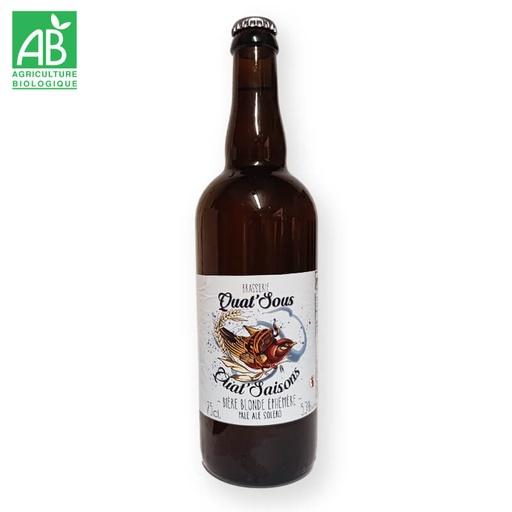 Bière Blonde Ephémère Quat'Saison bio