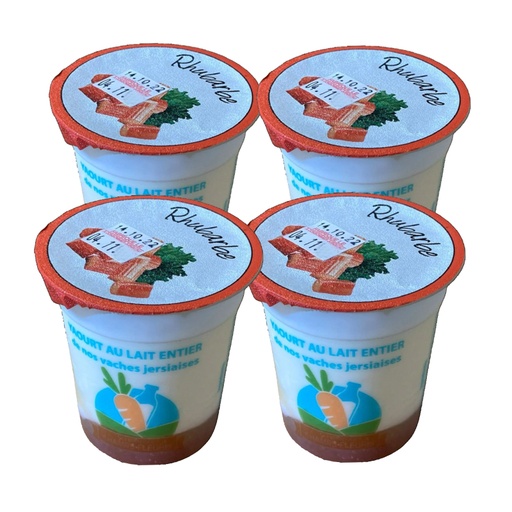 Yaourts au coulis Rhubarbe x4